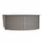 Linea Italia Reception Desk 11.1 ft D X 46 in H, 11.8 ft W X Thermofused Laminate, Ash ZUD299 - alternate 3